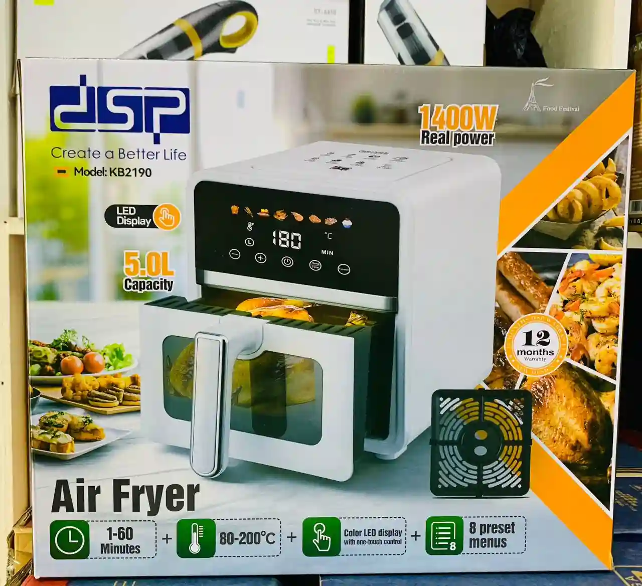 DSP KB2190 Digital Air Fryer in ghana - Image 2