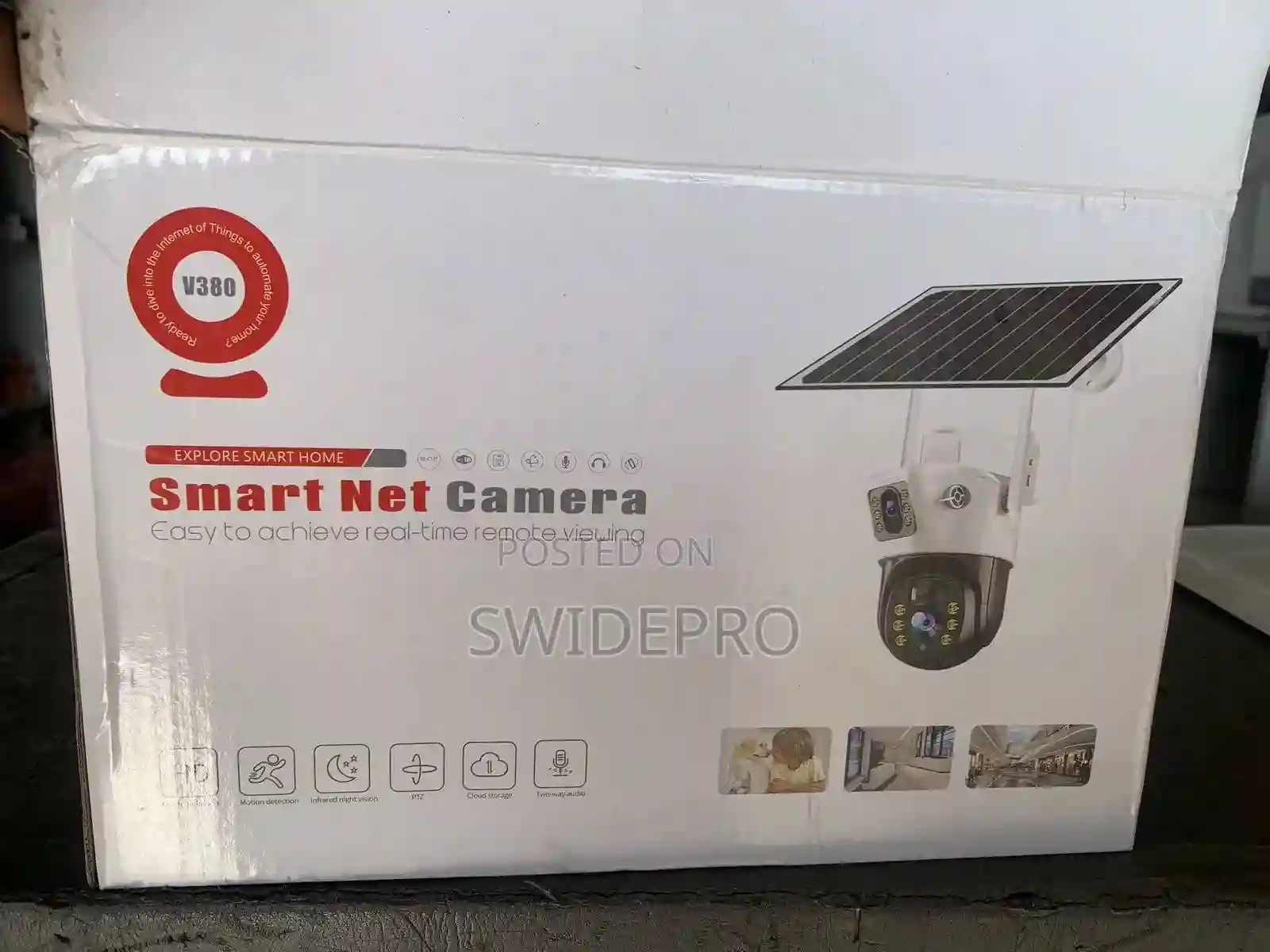 4g Sim Dual Lens Solar CCTV Camera + Solar Panel + V380 Pro - Image 2